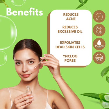 KLARON 2% Salicylic Acid Serum | 30 ml | Reduces Excessive Oil, Acne, Pimples & Blackheads | Dead Skin Cells | Serum for Women & Men